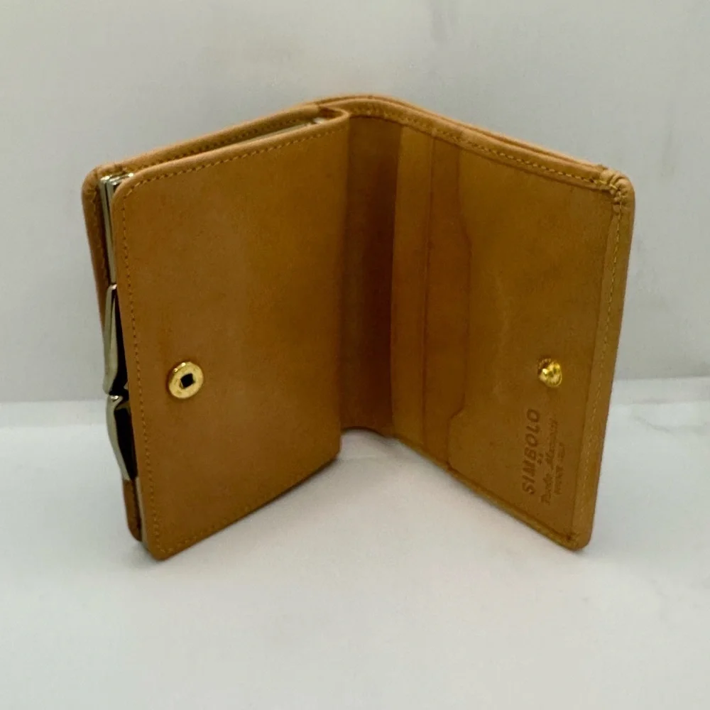 Classic Brown and Tan Wallet with Vintage Charm